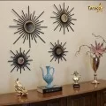 ست آینه دکوراتیو دست ساز ستایش رنگ مشکی تاراکو دکور
