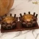 جاشمعی دست ساز مروارید دوتایی تاراکو دکور