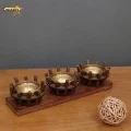 جاشمعی دست ساز مروارید سه تایی تاراکو دکور
