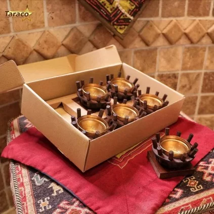 جاشمعی دست  ساز مروارید 6 تایی تاراکو دکور